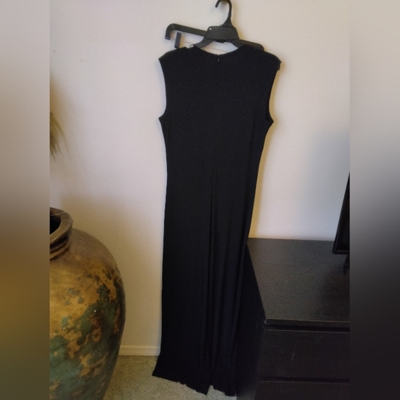 Norma Kamali Women's Sleeveless Wide leg Jumpsuit Size L Formal - Picture 6 of 11